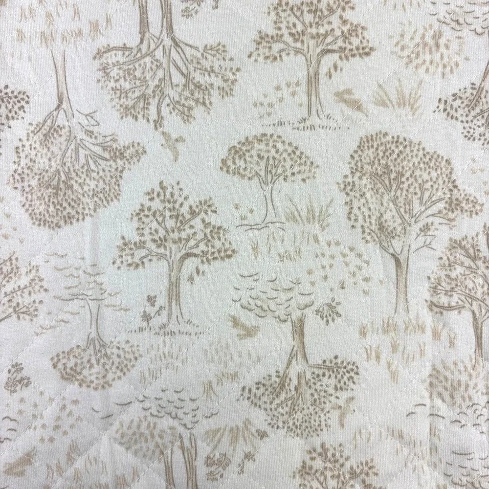 Just Born Baby Sleep Sack‎ 0 6 Mos Woodland Trees Quilted Zipper Beige Tree NEW